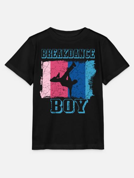 Breakdance Junge Breakdancer BBoy - Stanley/Stella Kinder T-Shirt MINI CREATOR - Schwarz