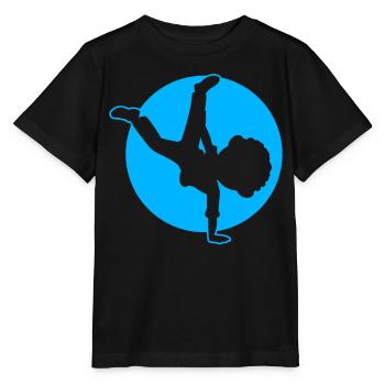 Breakdancer Junge Breakdancing - Stanley/Stella Kinder T-Shirt MINI CREATOR  - Schwarz - Vorne - Mikhail (115cm)