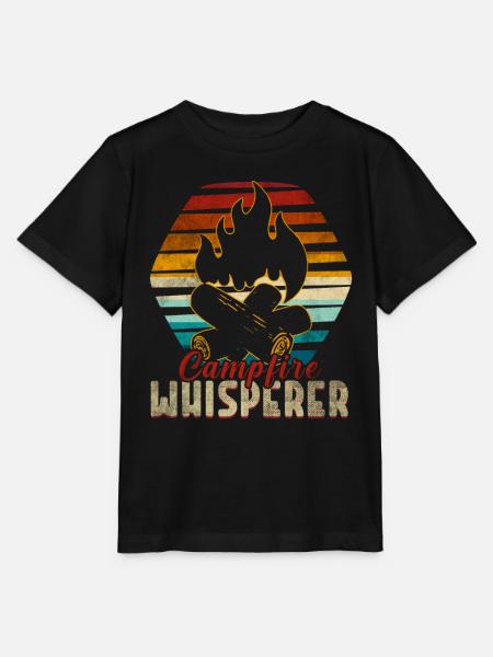 Camping Lagerfeuer - Stanley/Stella Kinder T-Shirt MINI CREATOR - Schwarz