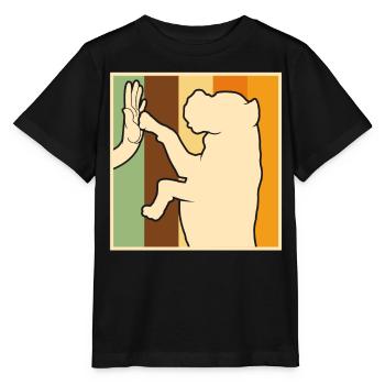 Hundefreunde Hundeliebhaber Hund - Stanley/Stella Kinder T-Shirt MINI CREATOR  - Schwarz - Vorne - Mikhail (115cm)
