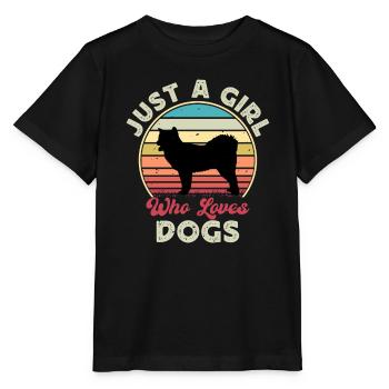 Canadian Eskimo Dog Love Silhouette Vintage Sunset - T-shirt bio MINI CREATOR Stanley/Stella Enfant - noir - Devant - Mikhail (115cm)