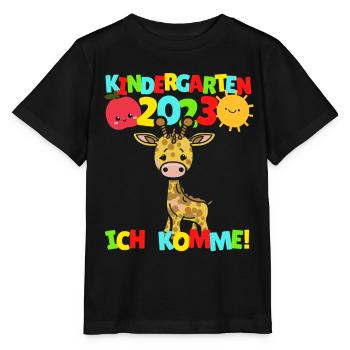 Kindergarten ich komme Kindergartenkind 2022 Kita - Stanley/Stella Kinder T-Shirt MINI CREATOR  - Schwarz - Vorne - Mikhail (115cm)