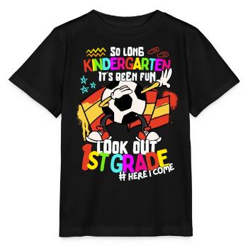 Adieu Maternelle 1ère année Retour à l’école Football - T-shirt bio MINI CREATOR Stanley/Stella Enfant - noir - Devant - Mikhail (115cm)