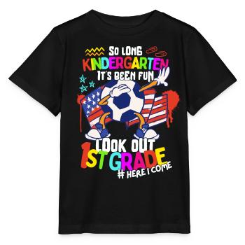 Adieu Maternelle 1ère année Retour à l’école Football - T-shirt bio MINI CREATOR Stanley/Stella Enfant - noir - Devant - Mikhail (115cm)