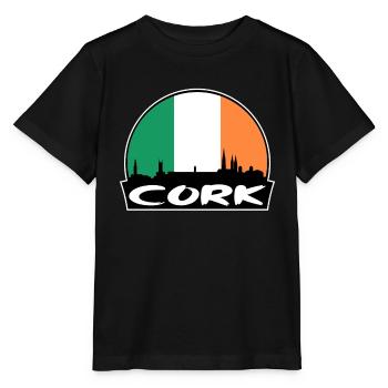 Cork Irland Flagge Skyline Silhouette Reisen - Stanley/Stella Kinder T-Shirt MINI CREATOR  - Schwarz - Vorne - Mikhail (115cm)