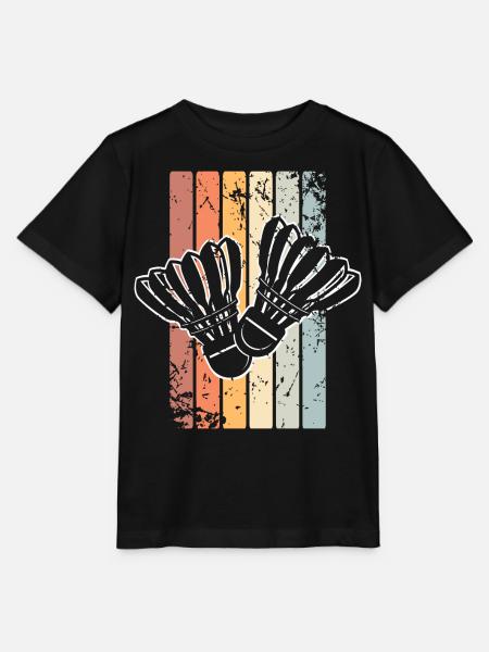Badminton Federball - Stanley/Stella Kinder T-Shirt MINI CREATOR - Schwarz