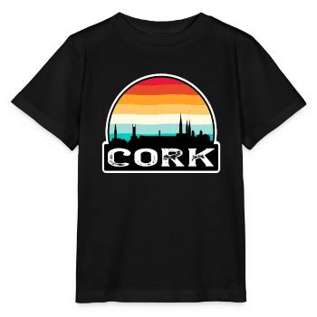Cork Irland Flagge Skyline Reise-Souvenir - Stanley/Stella Kinder T-Shirt MINI CREATOR  - Schwarz - Vorne - Mikhail (115cm)