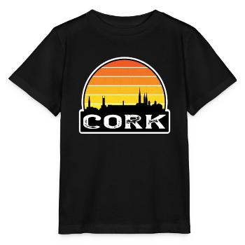 Cork Irland Flagge Skyline Reise-Souvenir - Stanley/Stella Kinder T-Shirt MINI CREATOR  - Schwarz - Vorne - Mikhail (115cm)
