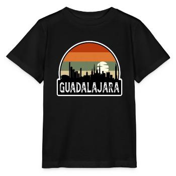 Guadalajara Mexico Flag Skyline Travel Souvenir - Stanley/Stella MINI CREATOR Kids’ T-Shirt - black - Front - Mikhail (115cm)
