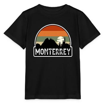 Monterrey Mexico Flag Skyline Travel Souvenir - Stanley/Stella MINI CREATOR Kids’ T-Shirt - black - Front - Mikhail (115cm)
