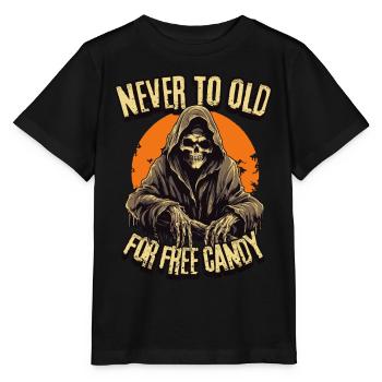 Grim Reaper Halloween Vollmond - Süßes oder Saures - Stanley/Stella Kinder T-Shirt MINI CREATOR  - Schwarz - Vorne - Mikhail (115cm)