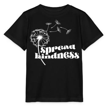 Spread kindness - Stanley/Stella MINI CREATOR Kids’ T-Shirt - black - Front - Mikhail (115cm)