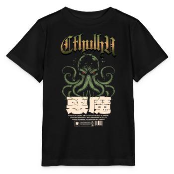 Japanisch - Cthulhu Kult Lovecraft Necronomicon - Stanley/Stella Kinder T-Shirt MINI CREATOR  - Schwarz - Vorne - Mikhail (115cm)