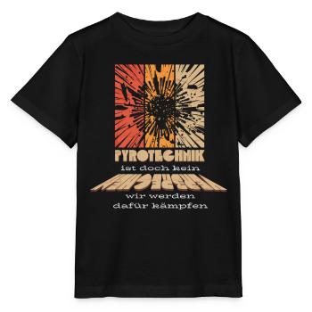 La pyrotechnie n’est pas un crime - Meme Spruch - T-shirt bio MINI CREATOR Stanley/Stella Enfant - noir - Devant - Mikhail (115cm)