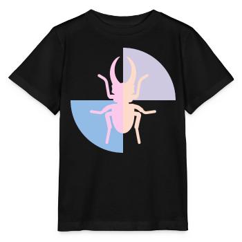 Duo Coccinelle Jaune Pastel Rose - T-shirt bio MINI CREATOR Stanley/Stella Enfant - noir - Devant - Mikhail (115cm)