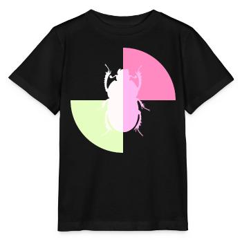 Duo Coccinelle Blanc Rose Pastel - T-shirt bio MINI CREATOR Stanley/Stella Enfant - noir - Devant - Mikhail (115cm)