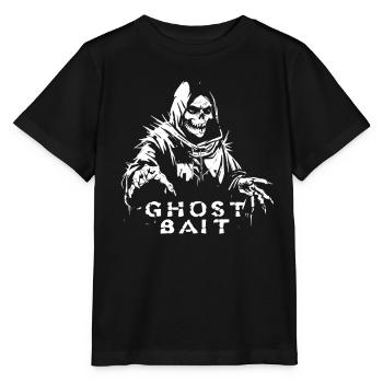 Ghost Bait Gespenstischer Sensenmann Geisterjäger - Stanley/Stella Kinder T-Shirt MINI CREATOR  - Schwarz - Vorne - Mikhail (115cm)