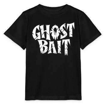 Appât fantôme Texte effrayant | Motif d’appât fantôme - T-shirt bio MINI CREATOR Stanley/Stella Enfant - noir - Devant - Mikhail (115cm)
