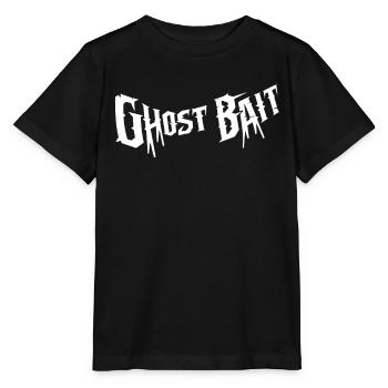Appât fantôme Lettrage effrayant | Appât fantôme - T-shirt bio MINI CREATOR Stanley/Stella Enfant - noir - Devant - Mikhail (115cm)
