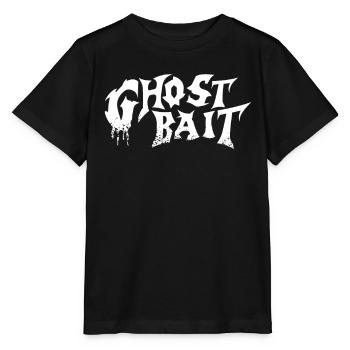 Appât fantôme Lettrage en détresse | Appât fantôme - T-shirt bio MINI CREATOR Stanley/Stella Enfant - noir - Devant - Mikhail (115cm)