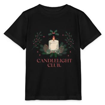 Candlelight Club - Cosy festive atmosphere - Stanley/Stella MINI CREATOR Kids’ T-Shirt - black - Front - Mikhail (115cm)