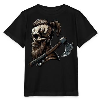Odin Viking Valhalla Viking Marteau Thor Odin - T-shirt bio MINI CREATOR Stanley/Stella Enfant - noir - Devant - Mikhail (115cm)