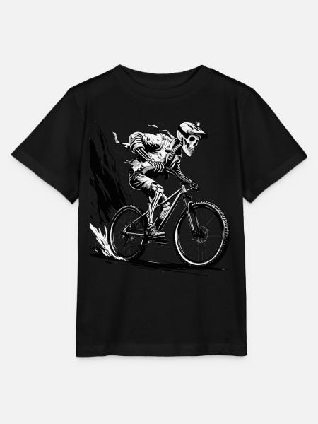 Mountainbike Fahrrad Biken Downhill Fahrradtour - Stanley/Stella Kinder T-Shirt MINI CREATOR  - Schwarz