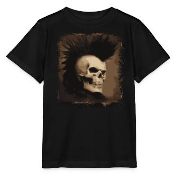Horreur Punk Zombie Mohawk - T-shirt bio MINI CREATOR Stanley/Stella Enfant - noir - Devant - Mikhail (115cm)