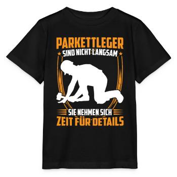 Parquet layer is slow floor layer - Stanley/Stella MINI CREATOR Kids’ T-Shirt - black - Front - Mikhail (115cm)