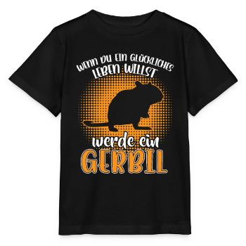 Become a Gerbil Rodent Gerbil - Stanley/Stella MINI CREATOR Kids’ T-Shirt - black - Front - Mikhail (115cm)