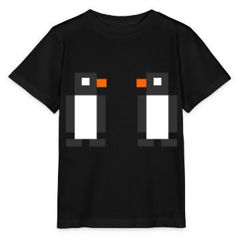 Digitale Pinguine - Stanley/Stella Kinder T-Shirt MINI CREATOR  - Schwarz - Vorne - Mikhail (115cm)