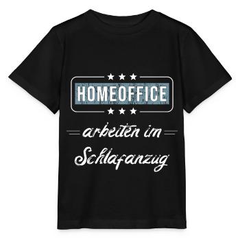 Homeoffice arbeiten im Schlafanzug - Stanley/Stella Kinder T-Shirt MINI CREATOR  - Schwarz - Vorne - Mikhail (115cm)