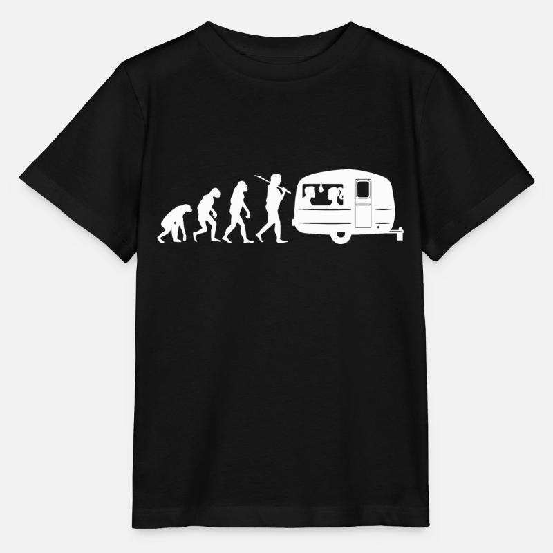 Camper Caravane Camping Camping Evolution - T-shirt bio MINI CREATOR Stanley/Stella Enfant - noir