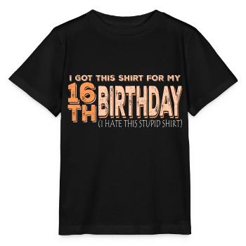 16ème anniversaire 16e bday 16 ans - T-shirt bio MINI CREATOR Stanley/Stella Enfant - noir - Devant - Mikhail (115cm)
