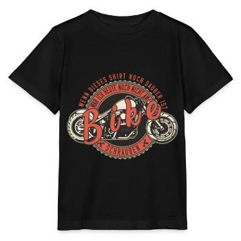 Wenn das noch sauber ist, war ich nicht am Bike. - Stanley/Stella Kinder T-Shirt MINI CREATOR  - Schwarz - Vorne - Mikhail (115cm)