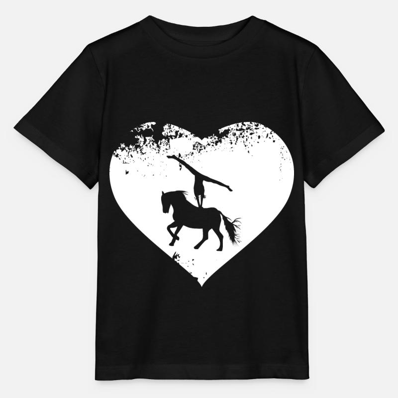 Pferde Pferd Voltigierer Voltigieren Volti - Stanley/Stella Kinder T-Shirt MINI CREATOR  - Schwarz