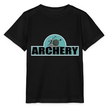Tir à l’arc Archer Cartoon Funny Pictures - T-shirt bio MINI CREATOR Stanley/Stella Enfant - noir - Devant - Mikhail (115cm)