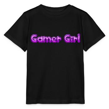 Gamer Girl - Stanley/Stella Kinder T-Shirt MINI CREATOR  - Schwarz - Vorne - Mikhail (115cm)