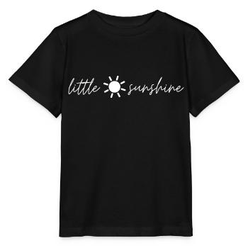Lettrage Little Sunshine - Blanc minimaliste - T-shirt bio MINI CREATOR Stanley/Stella Enfant - noir - Devant - Mikhail (115cm)