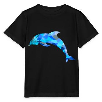 Blauer Delphin - Stanley/Stella Kinder T-Shirt MINI CREATOR  - Schwarz - Vorne - Mikhail (115cm)