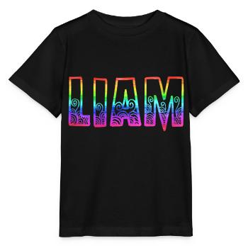 liam rs regenbogen - Stanley/Stella Kinder T-Shirt MINI CREATOR  - Schwarz - Vorne - Mikhail (115cm)