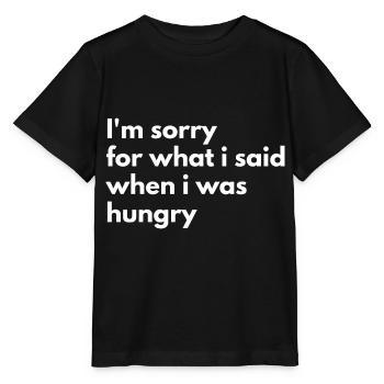 Je suis désolé pour quoi que ce soit - T-shirt bio MINI CREATOR Stanley/Stella Enfant - noir - Devant - Mikhail (115cm)