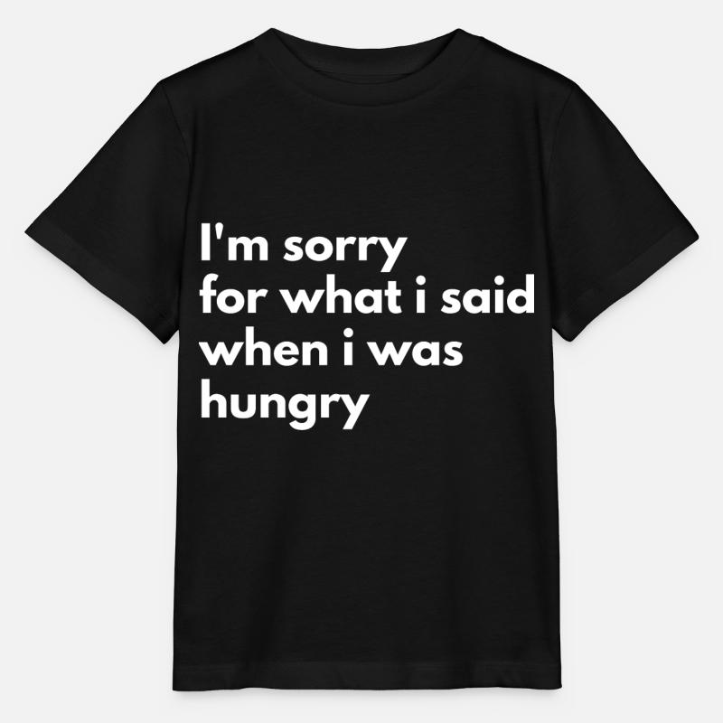 Je suis désolé pour quoi que ce soit - T-shirt bio MINI CREATOR Stanley/Stella Enfant - noir