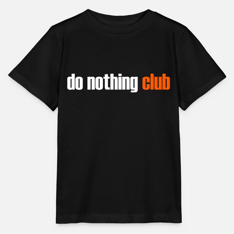 Do Nothing Club - T-shirt bio MINI CREATOR Stanley/Stella Enfant - noir