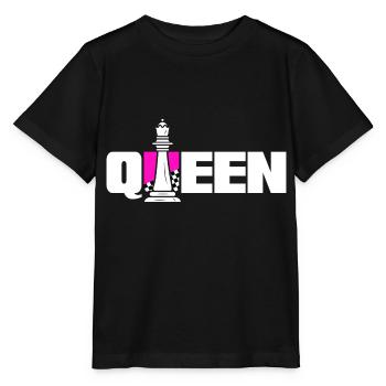 Schach Schachmatt Schachspielerin ist Schach-Queen - Stanley/Stella Kinder T-Shirt MINI CREATOR  - Schwarz - Vorne - Mikhail (115cm)