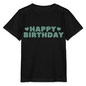 Happy Birthday Birthday Greeting Birthday Gift - Stanley/Stella MINI CREATOR Kids’ T-Shirt - black - Front - Mikhail (115cm)