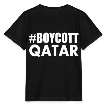 Boycott qatar - Stanley/Stella MINI CREATOR Kids’ T-Shirt - black - Front - Mikhail (115cm)