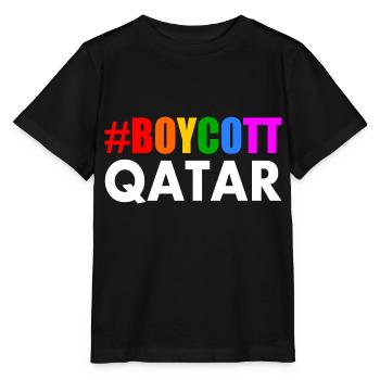 Boycott qatar - Stanley/Stella MINI CREATOR Kids’ T-Shirt - black - Front - Mikhail (115cm)