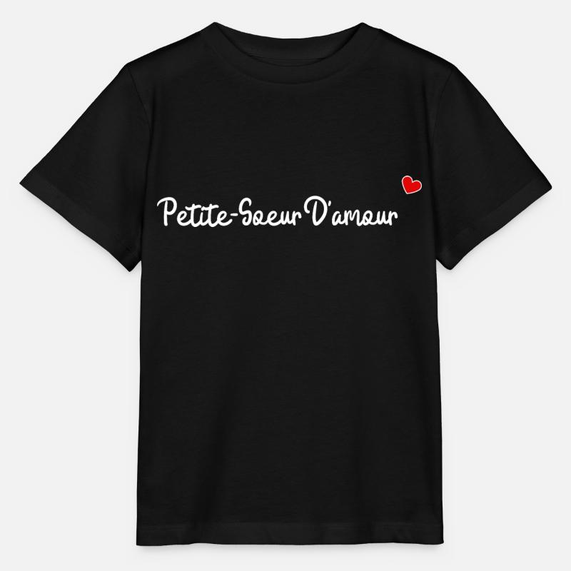 Petite soeur d'amour - T-shirt bio MINI CREATOR Stanley/Stella Enfant - noir