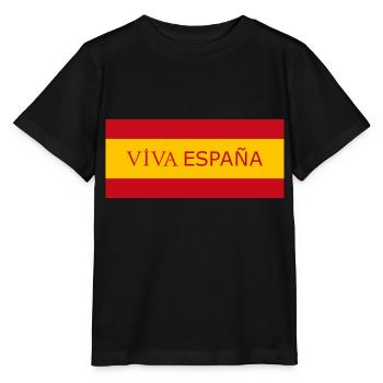 Drapeau Viva España - T-shirt bio MINI CREATOR Stanley/Stella Enfant - noir - Devant - Mikhail (115cm)